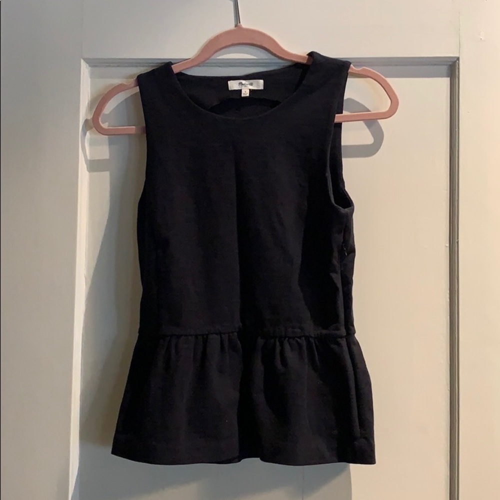 Madewell peplum tank top